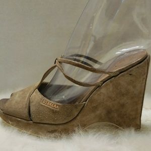 DIBRERA CHUNKY HEEL MULE ITALY SIZE 9